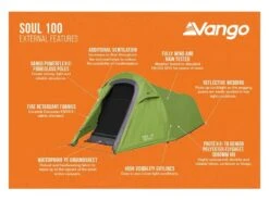 Vango Experience Tent Soul 100 10 Vango Experience Tent Soul 100 -Sporten Buiten Kamperen 12 2 vango experience tent soul 100 eigenschapen buitenkant tersoult15077