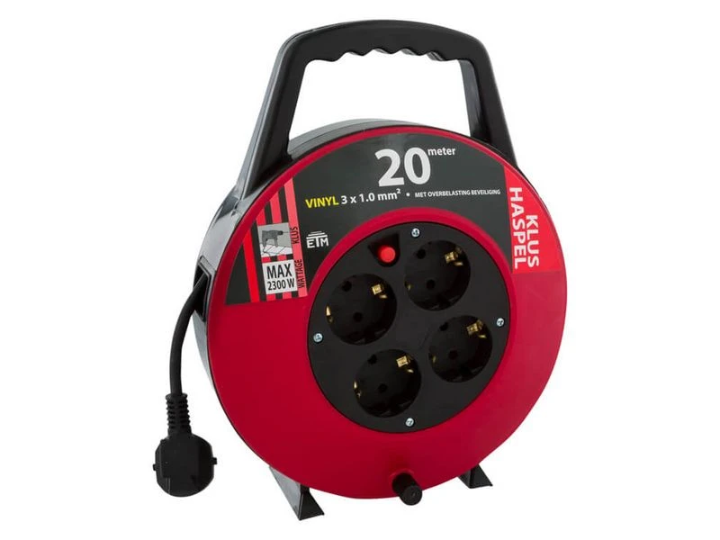 Dws Kabelhaspel 20 Meter Randaarde 4 Voudig 3 Dws Kabelhaspel 20 Meter Randaarde 4 Voudig