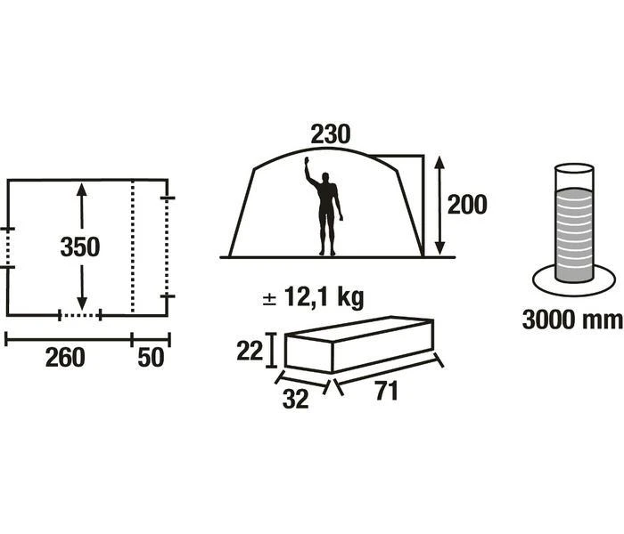 High Peak Bustent Tour. 4 High Peak Bustent Tour. - Afbeelding 2