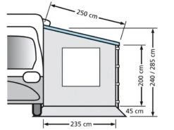 Eurotrail Zijwand Cassetteluifel Zonder Raam 250 5 Eurotrail Zijwand Cassetteluifel Zonder Raam 250 -Sporten Buiten Kamperen 16 1 eurotrail zijwand camperluifel fiamma omnistore 250 etct0018 250