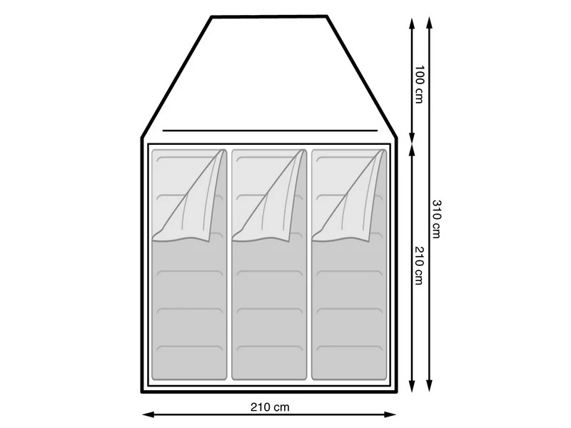 Eurotrail Koepeltent Campsite Rocky 3 Polyester 5 Eurotrail Koepeltent Campsite Rocky 3 Polyester - Afbeelding 3