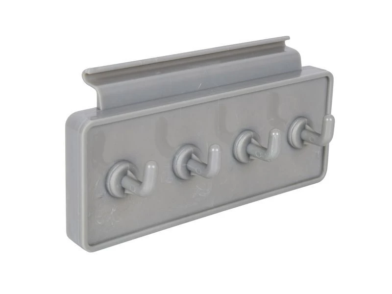 Bo-Camp Kapstok Voor Caravanrail 4 Haaks Wit 3 Bo-Camp Kapstok Voor Caravanrail 4 Haaks Wit