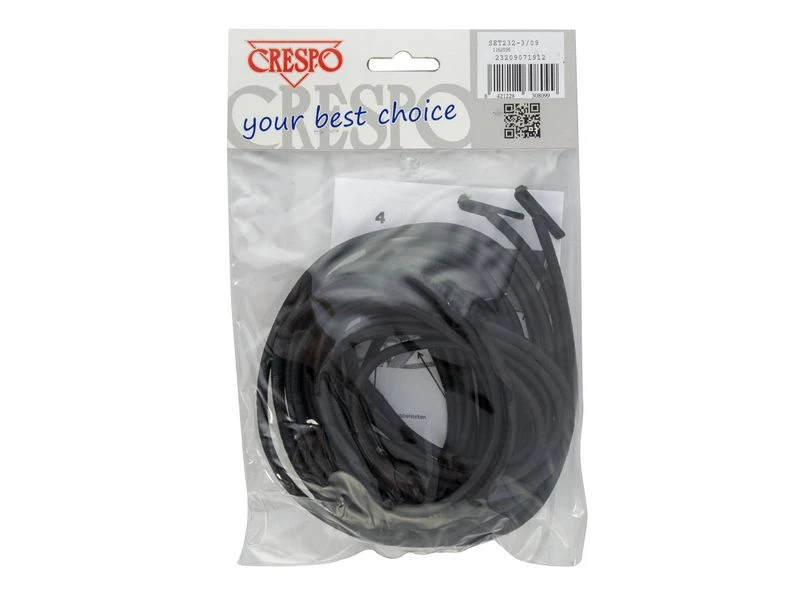 Crespo Elastiek Relaxstoelen 2x Kort 2x Lang Zwart 4 Crespo Elastiek Relaxstoelen 2x Kort 2x Lang Zwart - Afbeelding 2