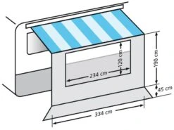 Eurotrail Universele Voorwand Met Raam 350 -Sporten Buiten Kamperen 21 1 eurotrail universele voorwand met raam 350 etct 0023 350