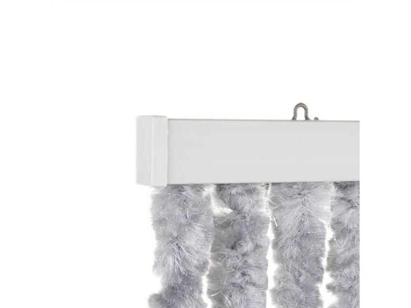 Travellife Chenille Streep Grijs/blauw 56x185cm 6 Travellife Chenille Streep Grijs/blauw 56x185cm - Afbeelding 4