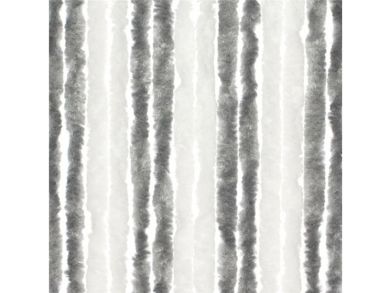 Travellife Chenille Vliegengordijn Duo Grijs/wit 56 X 185 Cm. 3 Travellife Chenille Vliegengordijn Duo Grijs/wit 56 X 185 Cm.