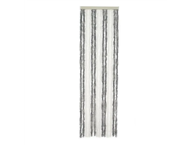 Travellife Chenille Vliegengordijn Duo Grijs/wit 56 X 185 Cm. 4 Travellife Chenille Vliegengordijn Duo Grijs/wit 56 X 185 Cm. - Afbeelding 2