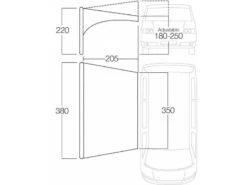 Vango Opblaasluifel Voor Caravan Airbeam Sky Canopy 3,5 Meter -Sporten Buiten Kamperen 23 4 vango opblaasluifel voor caravan airbeam sky canopy 35 meter awqskycang3ja26