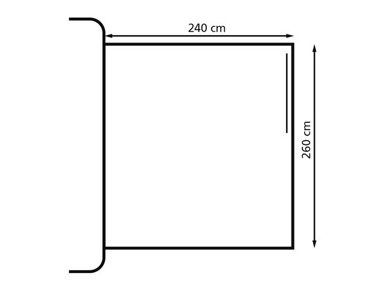 Eurotrail Fjord 260 Bus-camper-luifel Grijs Blauw 4 Eurotrail Fjord 260 Bus-camper-luifel Grijs Blauw - Afbeelding 2