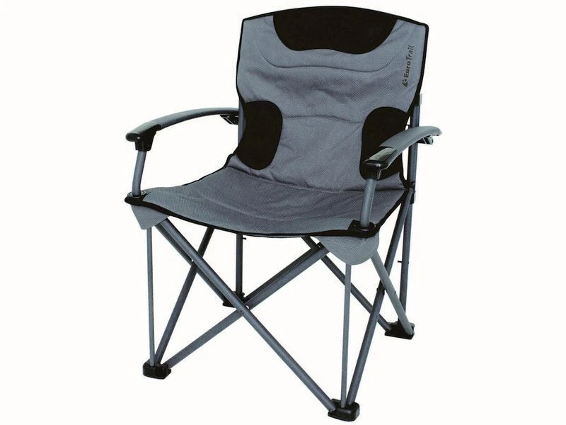 Eurotrail Vouwstoel Darney +150 Staal Grijs-Zwart 3 Eurotrail Vouwstoel Darney +150 Staal Grijs-Zwart
