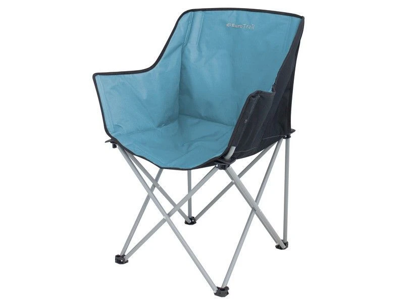 Eurotrail Vouwstoel Kampala Azure-Zwart 3 Eurotrail Vouwstoel Kampala Azure-Zwart