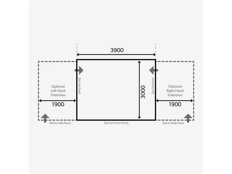 Kampa Dometic Opblaasbare Voortent Grande Air All-season 390 S 4 Kampa Dometic Opblaasbare Voortent Grande Air All-season 390 S - Afbeelding 2