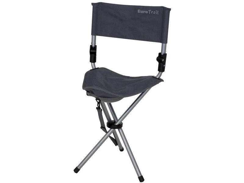 Eurotrail Vouwkrukje+Rugleuning Escabeau Staal Grijs 3 Eurotrail Vouwkrukje+Rugleuning Escabeau Staal Grijs
