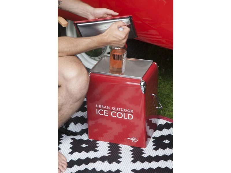 Bo Camp Urban Outdoor Retro Coolbox Greenwich Red 6 Bo Camp Urban Outdoor Retro Coolbox Greenwich Red - Afbeelding 4