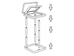 Bo-Camp Plast Team - Vuilniszakhouder 7 Bo-Camp Plast Team - Vuilniszakhouder -Sporten Buiten Kamperen 49 2 bo camp plast team vuilniszakhouder ekologica demontabel zwart 6395724