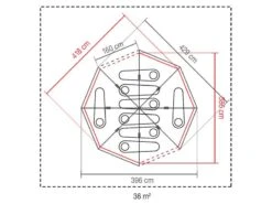 Coleman Familie Tent Octagon Blue-lime 11 Coleman Familie Tent Octagon Blue-lime -Sporten Buiten Kamperen 64 3coleman familie tent octagon blue lime 2000035750