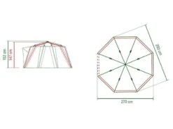 Coleman Familie Tent Octago Blue-lime 10 Coleman Familie Tent Octago Blue-lime -Sporten Buiten Kamperen 65 2 coleman familie tent octago blue lime 2000035194