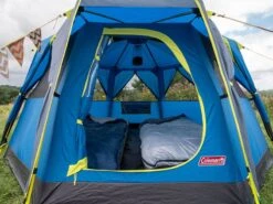 Coleman Familie Tent Octago Blue-lime 11 Coleman Familie Tent Octago Blue-lime -Sporten Buiten Kamperen 65 3 coleman familie tent octago blue lime 2000035194