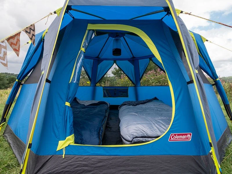 Coleman Familie Tent Octago Blue-lime 6 Coleman Familie Tent Octago Blue-lime - Afbeelding 4