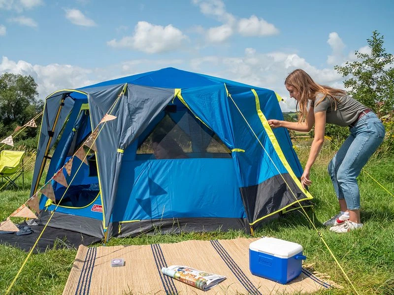 Coleman Familie Tent Octago Blue-lime 7 Coleman Familie Tent Octago Blue-lime - Afbeelding 5