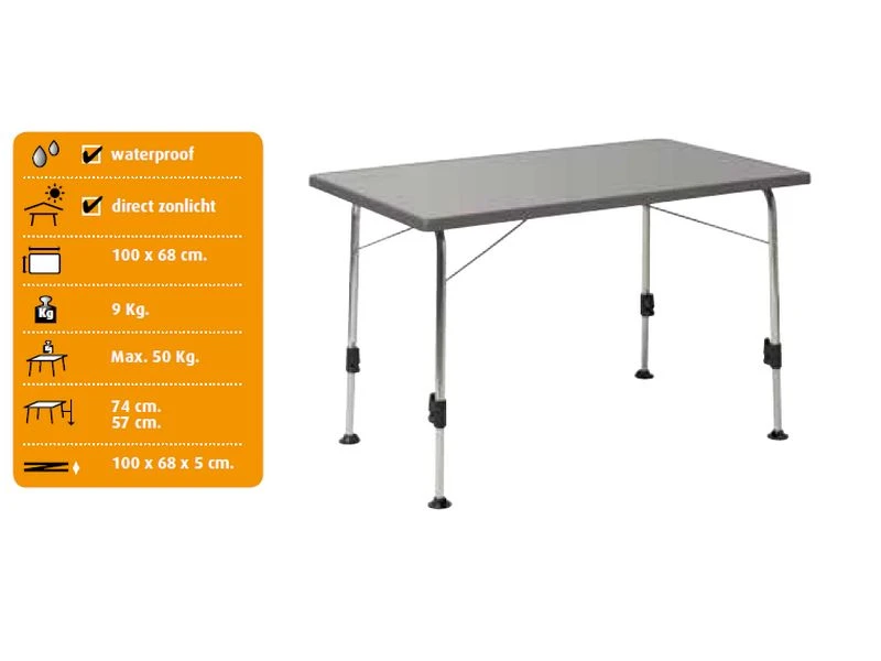 Dukdalf Kampeertafel Stabilic 2 Houtnerf 4 Dukdalf Kampeertafel Stabilic 2 Houtnerf - Afbeelding 2