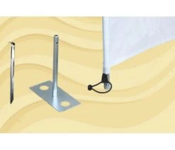 Bo-Camp Windschermharing 30 Cm 4 Stuks 9 Bo-Camp Windschermharing 30 Cm 4 Stuks -Sporten Buiten Kamperen bo camp windscherm haring met plaat 4 stuks 4163900 2