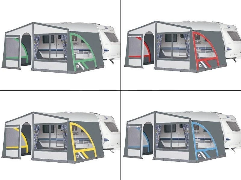 Dorema Voorwand Voor Panorama Luifel Blauw-geel-rood-groen-antraciet 4 Dorema Voorwand Voor Panorama Luifel Blauw-geel-rood-groen-antraciet - Afbeelding 2