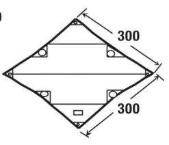High Peak Tarp 1 -Sporten Buiten Kamperen high peak tarp 1 afmeting 10030 2