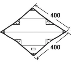 High Peak Tarp 2 -Sporten Buiten Kamperen high peak tarp 2 afmeting 10033 2